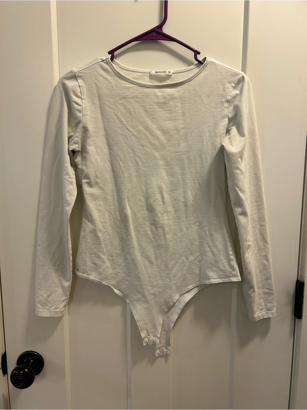 White Long Sleeve Bodysuit